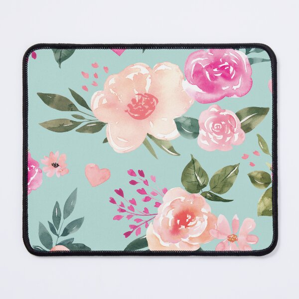 Item preview, Pink and Blue Sweetheart Floral designed and sold by cateandrainn.