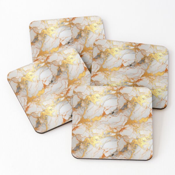Item preview, Splat Gold Marble Pattern designed and sold by JaimeLikes.