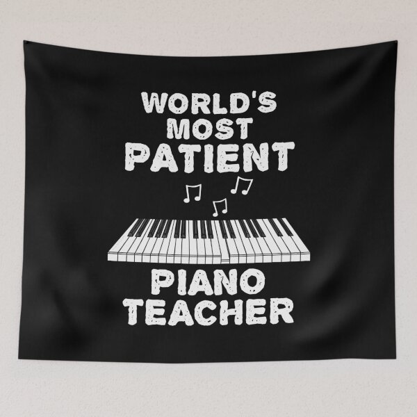 Artikelvorschau, Der geduldigste Klavierlehrer der Welt, ein lustiger Pianist entworfen und verkauft von doodlerob.