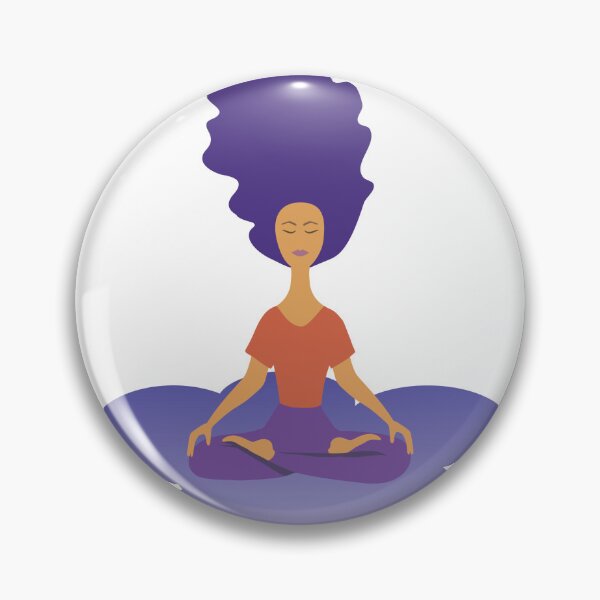 Item preview, Woman with purple hair meditating designed and sold by Alenus.