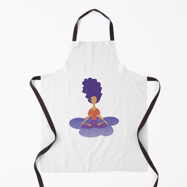 Item preview, Woman with purple hair meditating designed and sold by Alenus.
