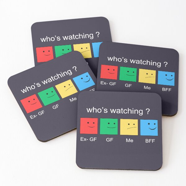 Item preview, Who’s watching - funny ,sarcastic quote for him designed and sold by Tanuja  Sharma.
