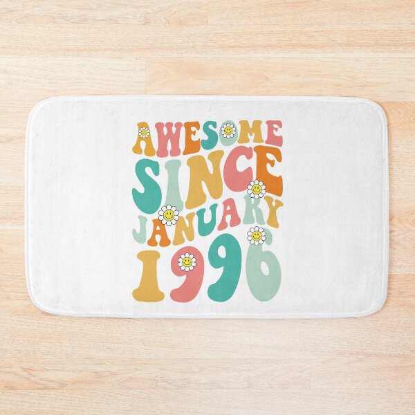 Item preview, Awesome Since January 1996 | Made In 1996 | Retro Groovy Birthday designed and sold by Christina-grich.