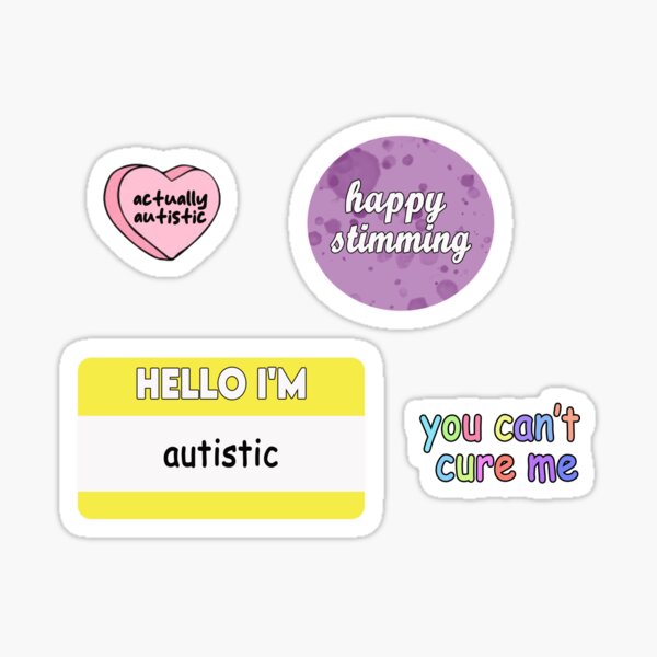 Item preview, autistic sticker pack designed and sold by Bad-Code.