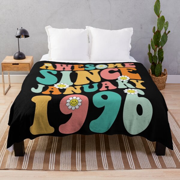 Item preview, Awesome Since January 1996 | Made In 1996 | Retro Groovy Birthday designed and sold by Christina-grich.