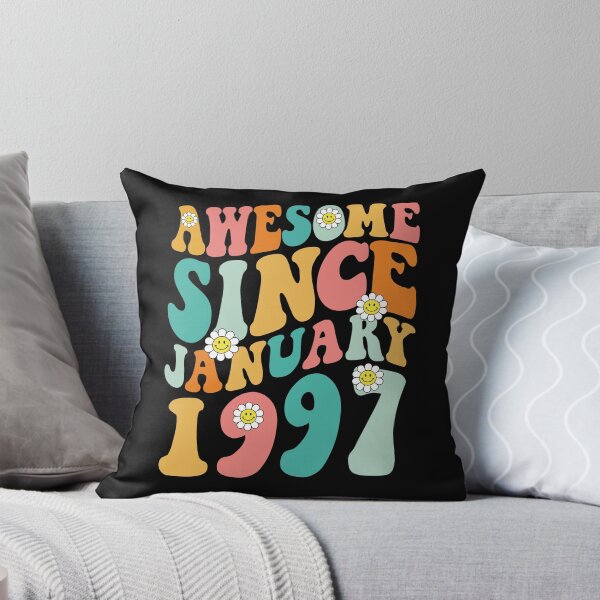 Item preview, Awesome Since January 1997 | Made In 1997 | Retro Groovy Birthday designed and sold by Christina-grich.
