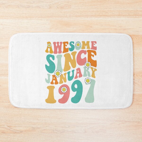 Item preview, Awesome Since January 1997 | Made In 1997 | Retro Groovy Birthday designed and sold by Christina-grich.