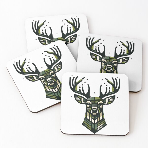 Item preview, Deer frontal designed and sold by FarbenFabel.