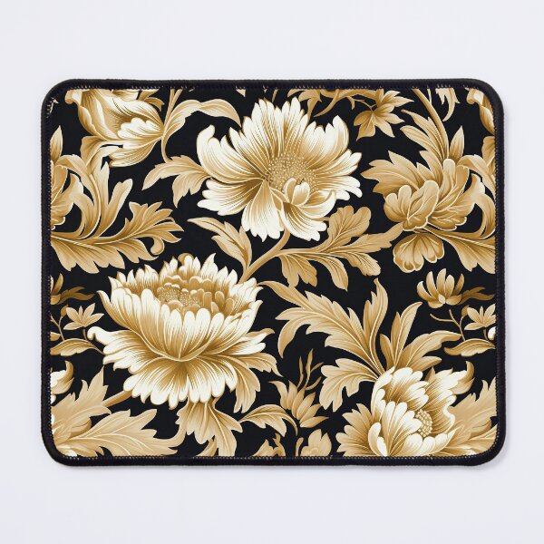 Item preview, "Gold Flowers" - 1950's American House Wallpaper - Classic designed and sold by Paul-05.