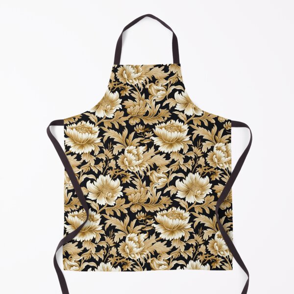 Item preview, "Gold Flowers" - 1950's American House Wallpaper - Classic designed and sold by Paul-05.