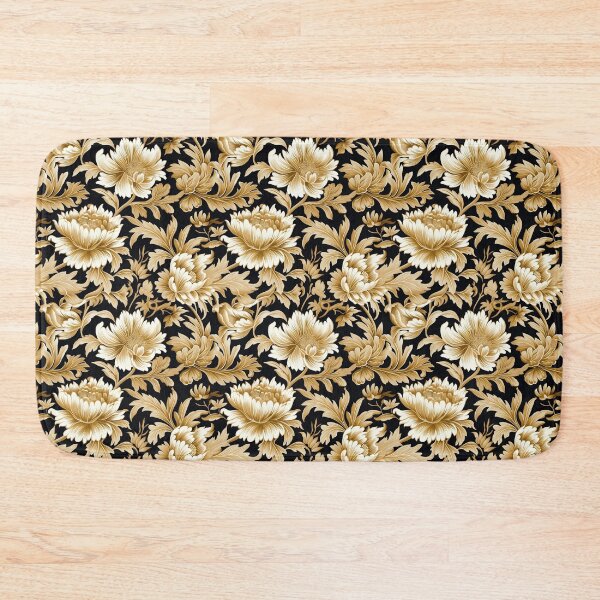 Item preview, "Gold Flowers" - 1950's American House Wallpaper - Classic designed and sold by Paul-05.