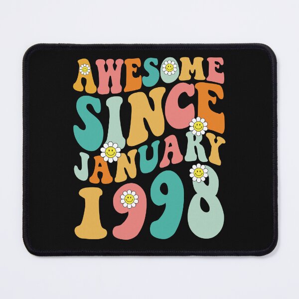 Item preview, Awesome Since January 1998 | Made In 1998 | Retro Groovy Birthday designed and sold by Christina-grich.