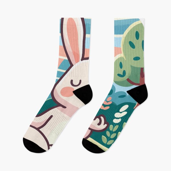 Item preview, Meditative Bunny in Tranquil Nature designed and sold by OniumEth.