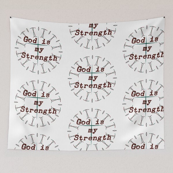 Item preview, God is my Strength designed and sold by lillyaura-art.