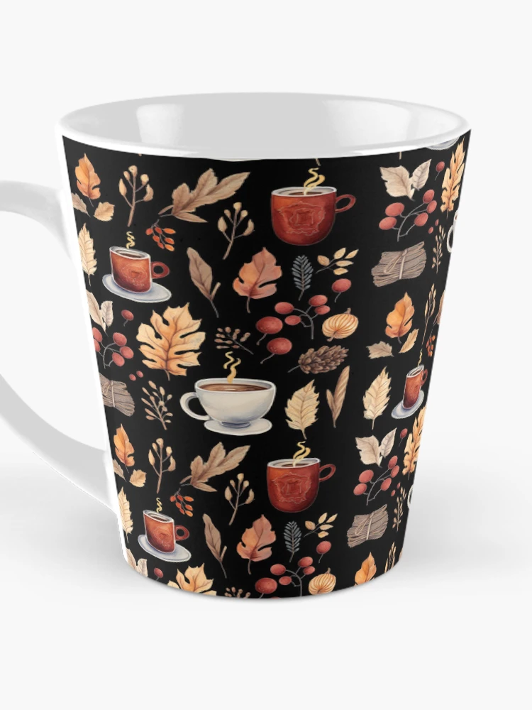 Thumbnail 3 of 4, Coffee Mug, Autumn Pattern Fall Pattern designed and sold by AnnaMDesign.
