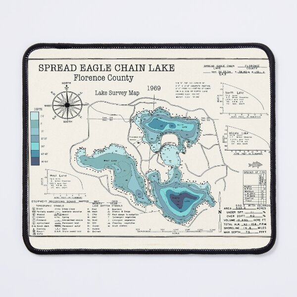 Item preview, Spread Eagle Chain Lake WI Florence County designed and sold by Jean Plout.