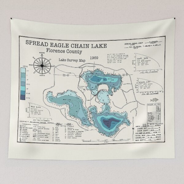 Item preview, Spread Eagle Chain Lake WI Florence County designed and sold by Jean Plout.