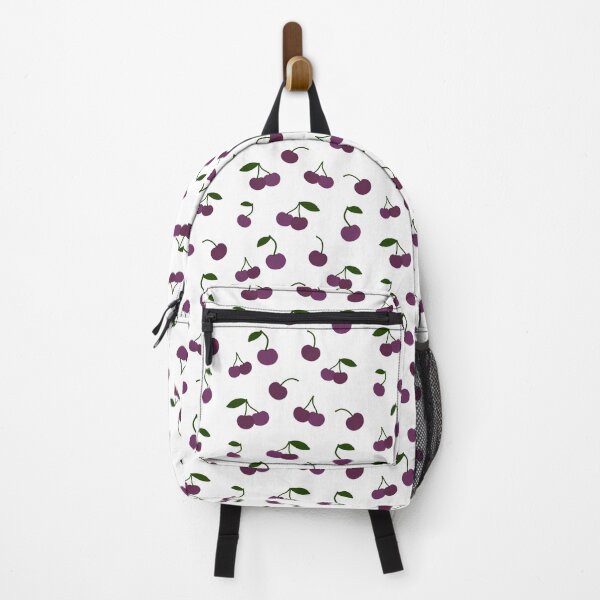 Item preview, purple cherry pattern designed and sold by dumbdrunkdeer.