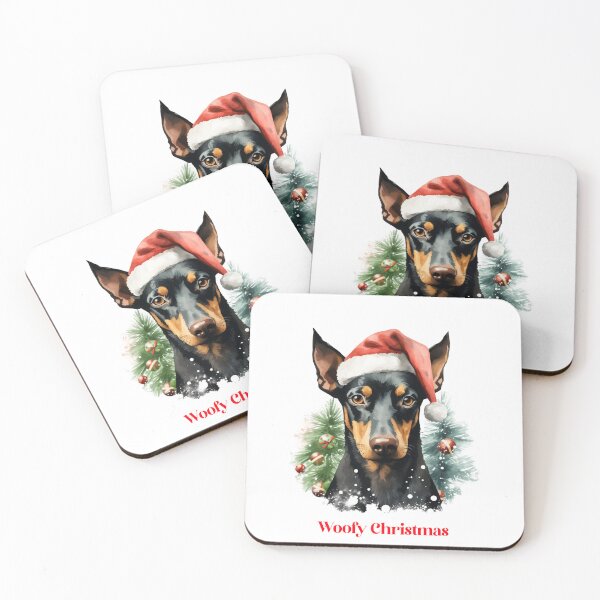 Item preview, Doberman Pinscher Dog Xmas Christmas Gift Ideas Woofy Christmas designed and sold by OliveAndSnow.