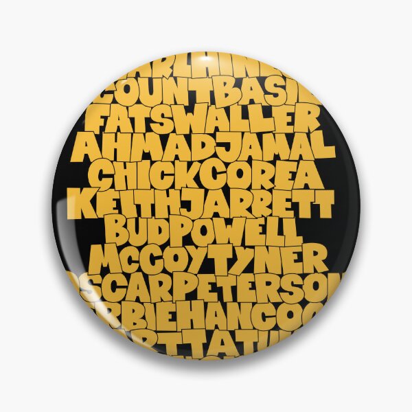 Item preview, Jazz Legends in Type: The Jazz Pianists designed and sold by Boogosh.