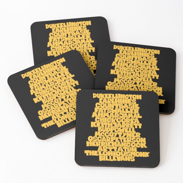 Item preview, Jazz Legends in Type: The Jazz Pianists designed and sold by Boogosh.