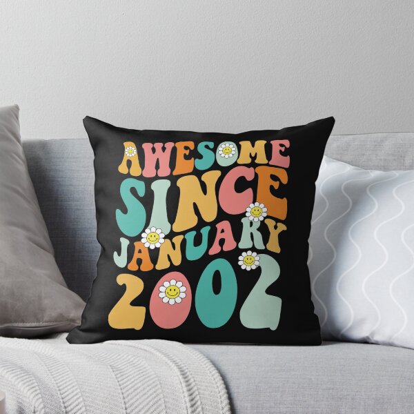 Item preview, Awesome Since January 2002 | Made In 2002 | Retro Groovy Birthday designed and sold by Christina-grich.