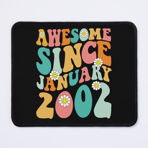 Item preview, Awesome Since January 2002 | Made In 2002 | Retro Groovy Birthday designed and sold by Christina-grich.