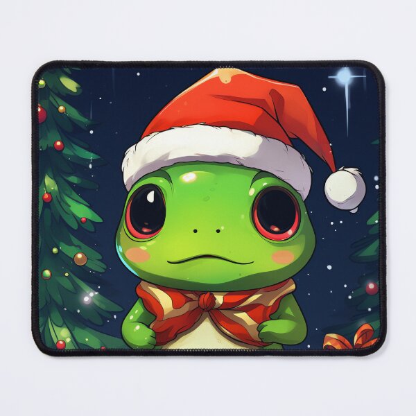 Item preview, Festive Froggy Frolic: A Ribbiting Good Time Among Snow and Christmas Trees designed and sold by madtoyman.
