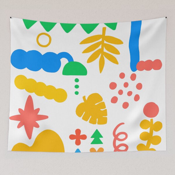 Item preview, Abstract patterns of primary colors, patterns that embody nature designed and sold by zzzozzo.