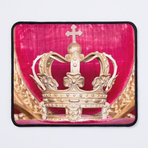 Item preview, Ancient crown on red velvet. Antique symbol of authority, luxury, monarchy, nobility designed and sold by Paolo Modena Photography - Fine Italian Art.