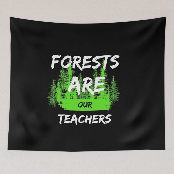 Item preview, Forests are our teachers -- Bill Mollison - dark background designed and sold by elearah1.