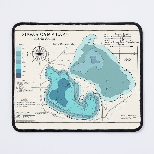 Item preview, Sugar Camp Lake WI Oneida County designed and sold by Jean Plout.