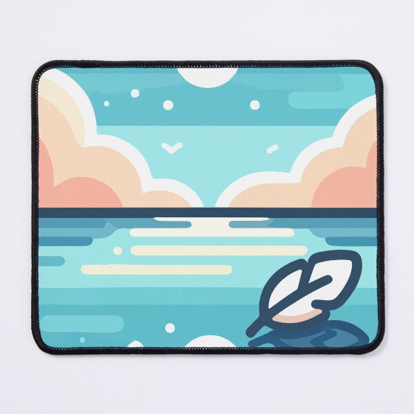 Item preview, Tranquil Beach Day with Floating Feather designed and sold by OniumEth.