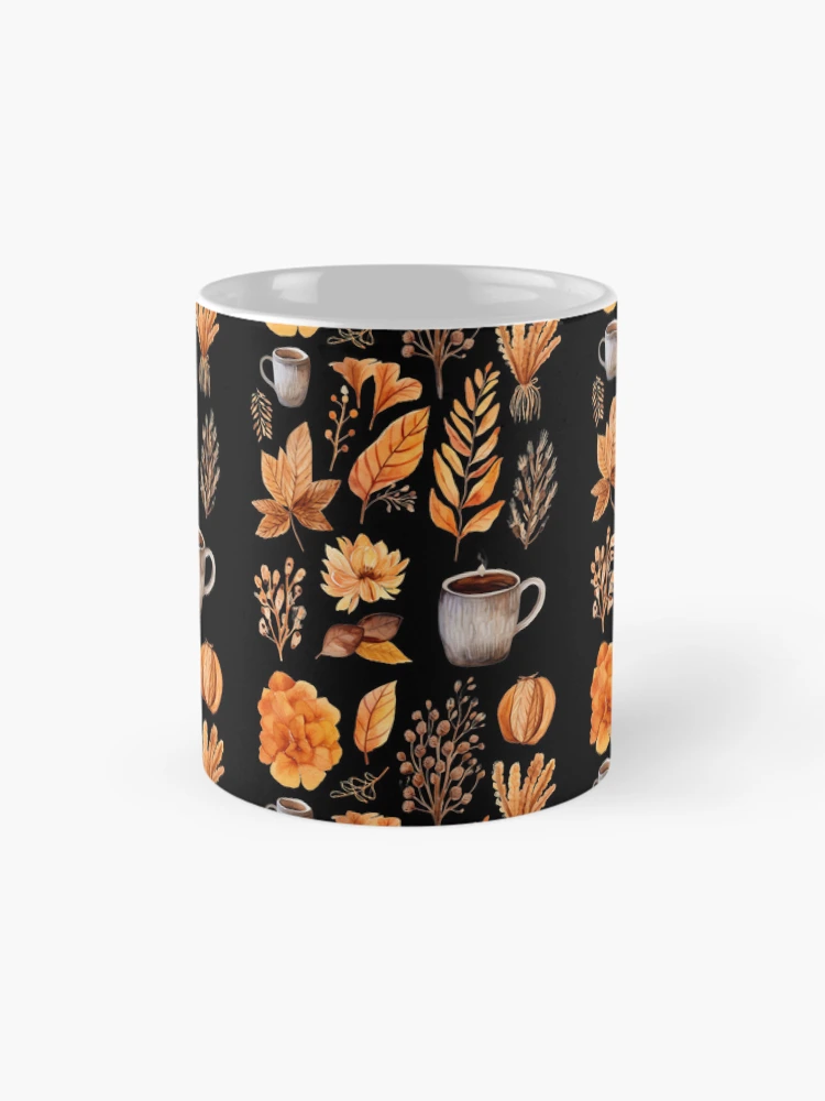 Thumbnail 4 of 6, Coffee Mug, Autumn Pattern Fall Pattern designed and sold by AnnaMDesign.