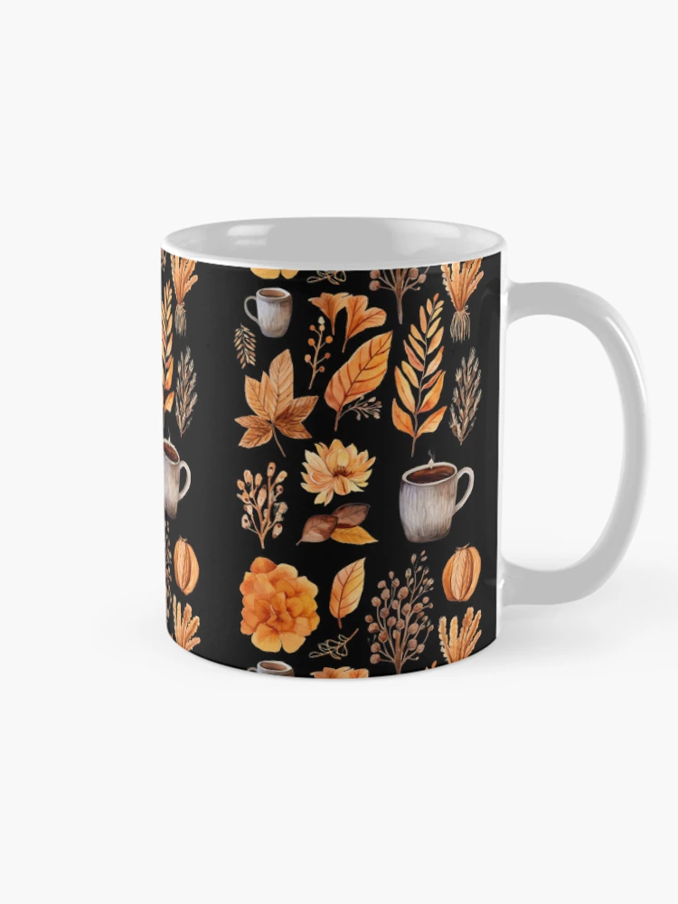 Thumbnail 3 of 6, Coffee Mug, Autumn Pattern Fall Pattern designed and sold by AnnaMDesign.