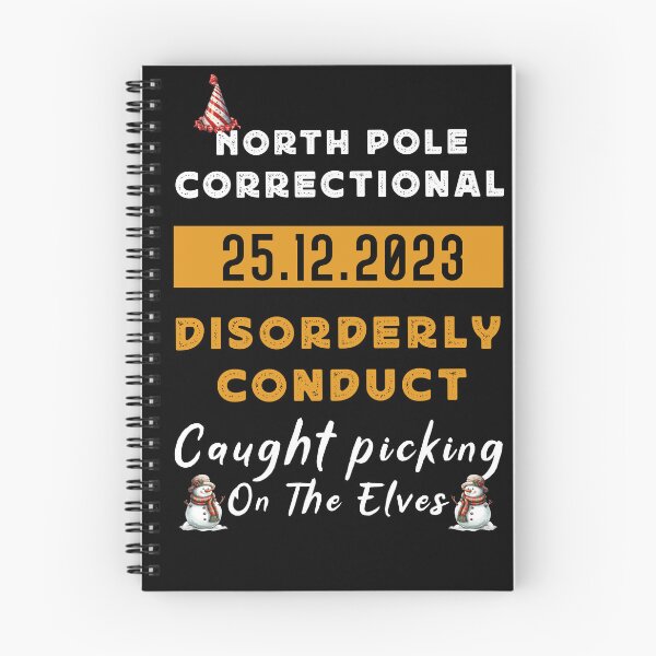Item preview, North Pole Correctional Disorderly Conduct Caught Elves designed and sold by Zikozaki.