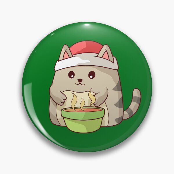 Item preview, Cat Eats Soup On Christmas Day designed and sold by MagicStrawberry.