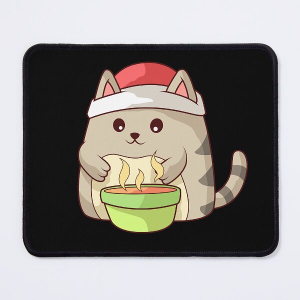 Item preview, Cat Eats Soup On Christmas Day designed and sold by MagicStrawberry.