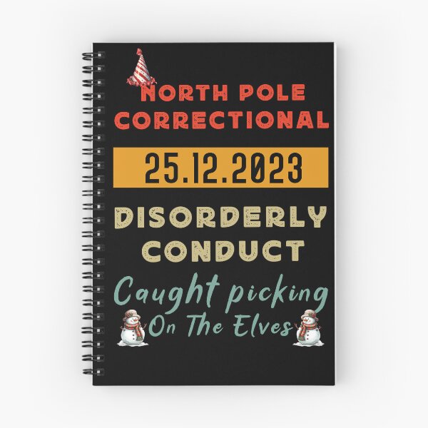 Item preview, North Pole Correctional Disorderly Conduct Caught Elves designed and sold by Zikozaki.