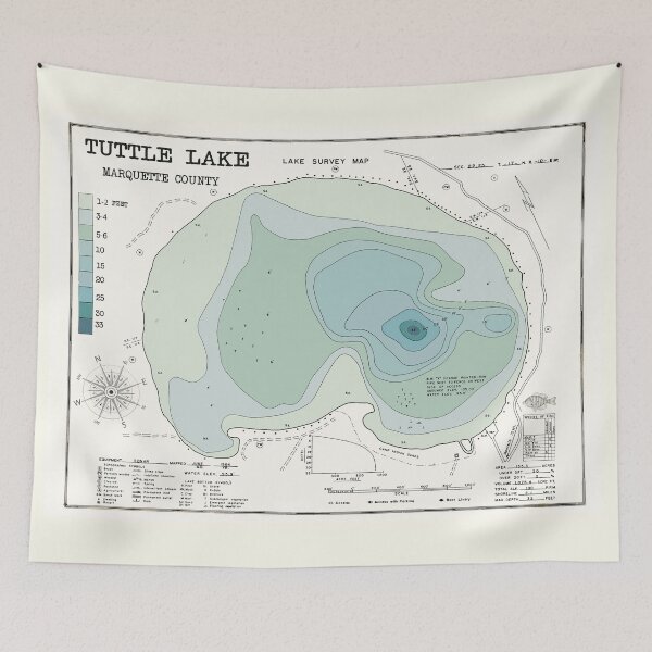 Item preview, Tuttle Lake WI Marquette County  designed and sold by Jean Plout.
