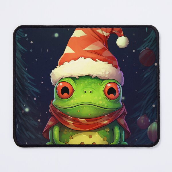 Item preview, Festive Froggy Frolic: A Ribbiting Good Time Among Snow and Christmas Trees designed and sold by madtoyman.