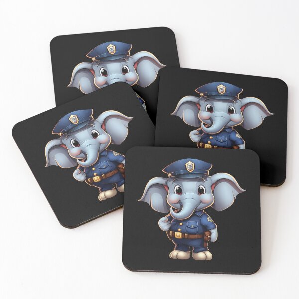 Item preview, Elephant policewoman designed and sold by Soulskier.