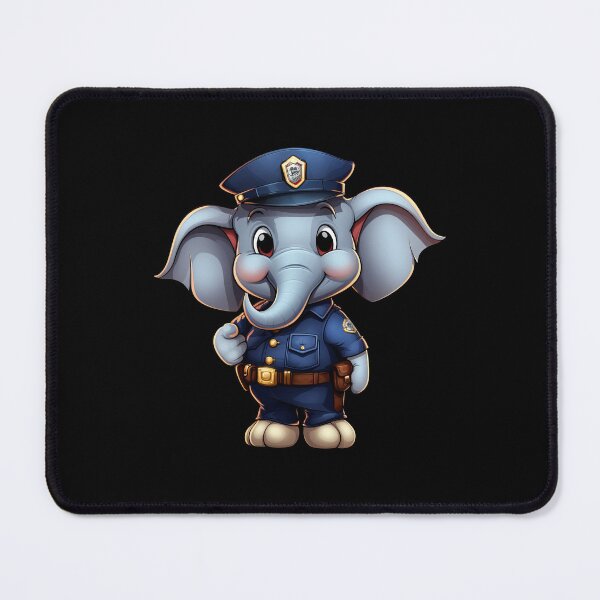 Item preview, Elephant policewoman designed and sold by Soulskier.