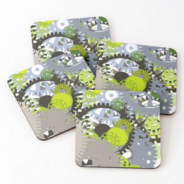 Item preview, Large Lime Cogwheels designed and sold by Tactux - Digital Artist.