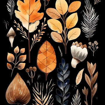Artwork thumbnail, Autumn Pattern Fall Pattern by AnnaMDesign