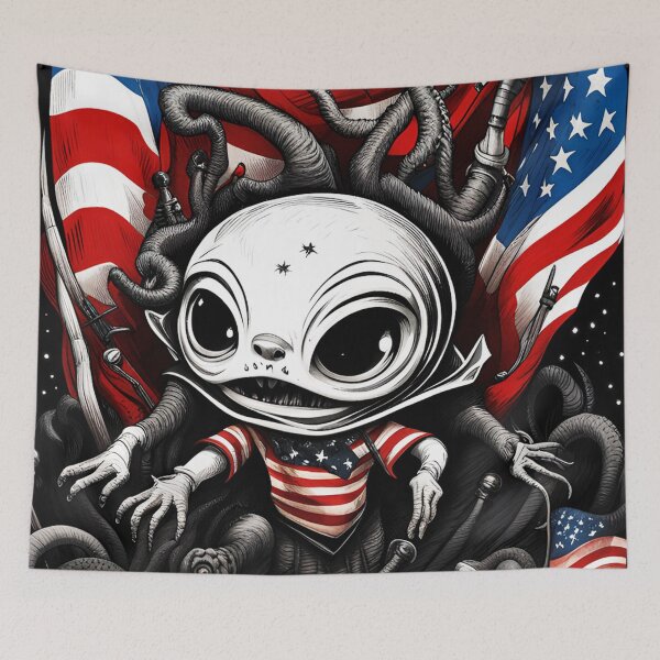 Item preview, alienlove 171 good mood lucky funny skull hero designed and sold by alienlove-8.