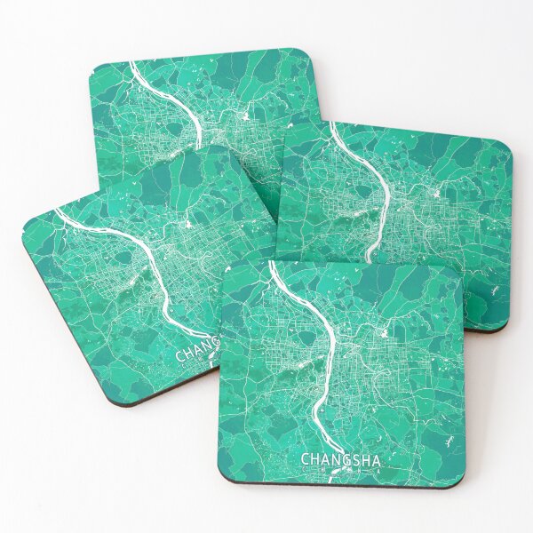 Item preview, Changsha City Map of Hunan, China - Watercolor designed and sold by deMAP.