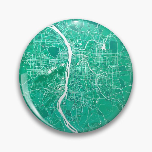 Item preview, Changsha City Map of Hunan, China - Watercolor designed and sold by deMAP.