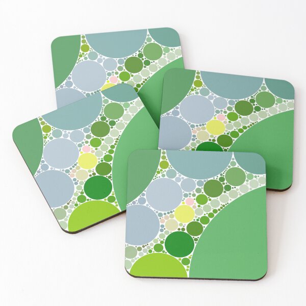 Item preview, Spring Green Large vs Small Polka Dots Design designed and sold by patternsoup.