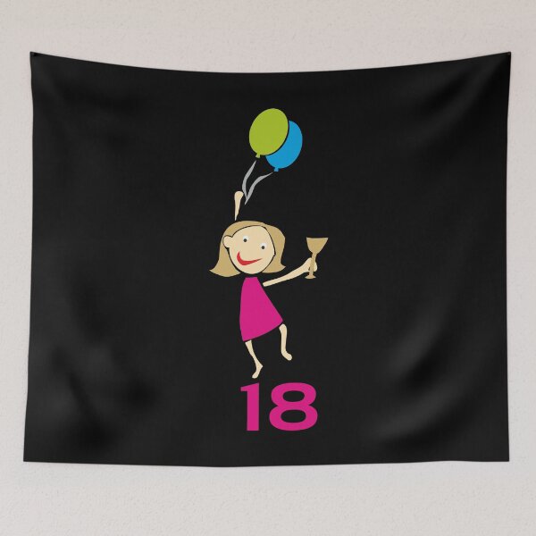Item preview, happy 18 birthday designed and sold by FlamingProjekt.